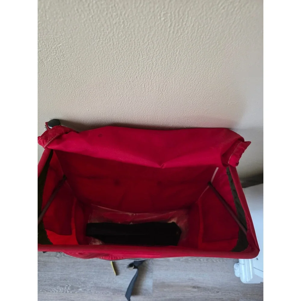 Vintage Kelty Red External Frame Backpack Sierra Club Patch Hiking Camping Bag